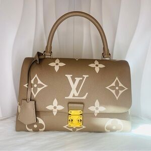 LOUIS VUITTON Madeleine BB Monogram Empreinte Turtledove Gold Hardware